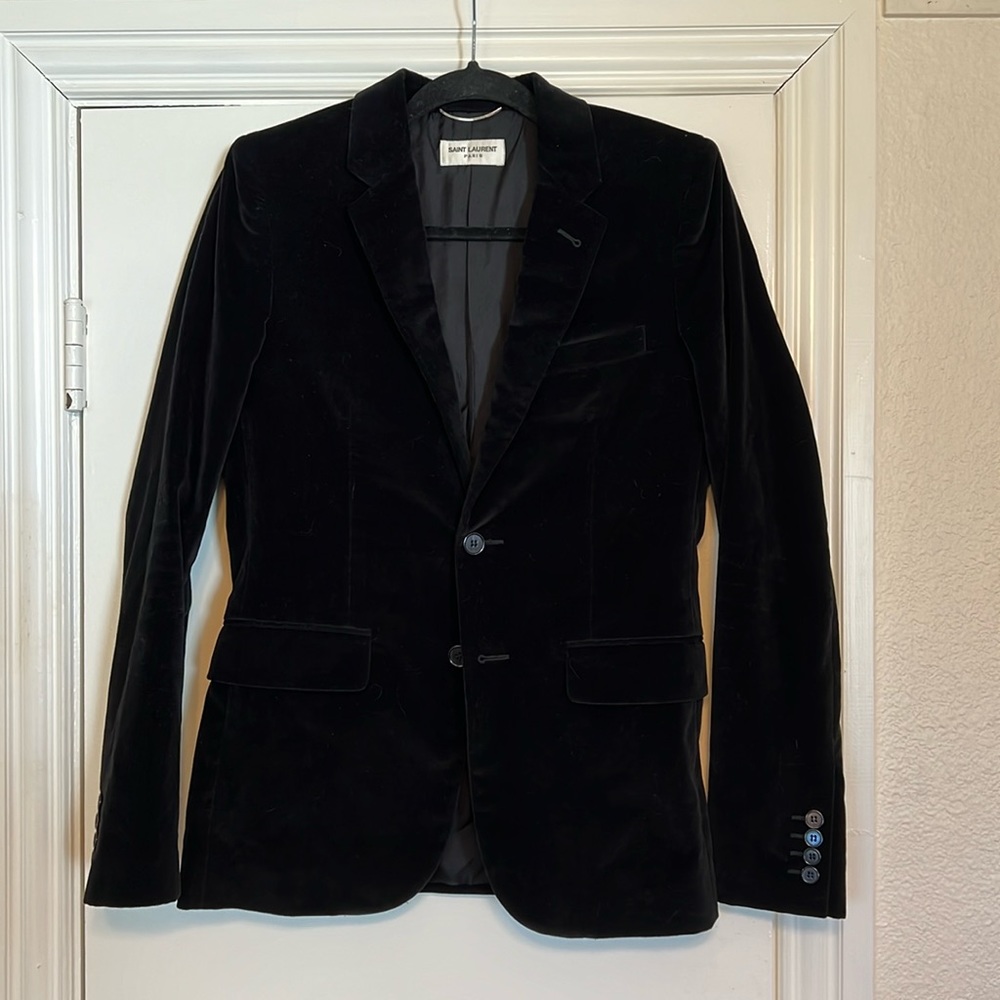 Saint Laurent Velvet Blazer Size 44